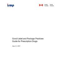 The heading of the prescription shows the physician's name and the name of his/her clinic, instead of the hospital's name. Good Label And Package Practices Guide For Prescription Drugs Canada Ca