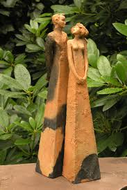 Garten Skulpturen Taal Keramik Skulpturen Ehepaar Frauenfiguren