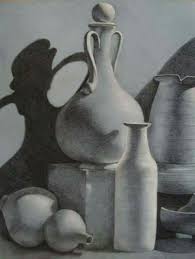 Black And White Still Life Drawing 