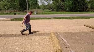 Now take the lid you cut off earlier. How To Install Straw Blankets Over Soil Youtube