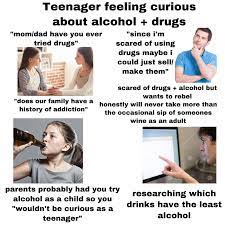 We did not find results for: Teenager Feeling Curious About Drugs And Alcohol For The First Time Starterpack Starterpacks