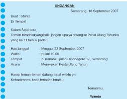 Selanjutnya contoh berikut adalah bentuk undangan berbahasa inggris yang biasa kita temukan dalam dunia online, dimana dalam contoh berikut diberikan juga tautan menuju penjelasan lebih lanjut tentang organisasi klub english 308. Contoh Surat Undangan Ulang Tahun Beserta Gambar Nya