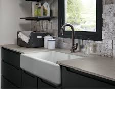 I am on the short size and i love being so close to the sink and it is wonderfully large. Kohler K 5827 0 Whitehaven Self Trimming Under Mount Single Bowl Sink With Tall Apron White Kitchen Bath Fixtures Tools Home Improvement Mhiberlin De