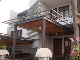 Contoh kanopi minimalis modern part 2 model sederhana. Model Kanopi Kayu Minimalis Eksterior Rumah 1516