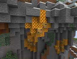 Honeycomb Yellow Terracotta Honeyblocks To Create Huge Beehives Detailcraft Minecraft Creations Minecraft Projects Minecraft