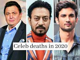 May god bless all souls in 'heaven', who died in the current year 2020. Celeb Deaths In 2020 Rishi Kapoor Irrfan Khan Sushant Singh Rajput And More Who Passed Away This Year