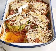Make The Most Of Marrow With This Superhealthy Budget Family Supper Bbc Good Food Recipes Stuffed Marrow Recipes