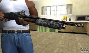Sawed off shotgun, hand on the pump left hand on a forty, puffin' on a blunt pumped my shotgun, niggas didn't jump. Sawn Off Shotgun Fur Gta San Andreas