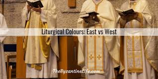 When the liturgical color is white, the numeral is black against a white background. Liturgical Colours Vestments In The East And West The Byzantine Life