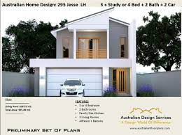 House Plans For Sale 295 M2 4250 Sq Feet 4 Bed Or 3bed Office Narrow 2 Storey Design Narrow Lot Plan Narrow Lot House Plans House Plans For Sale House Plans