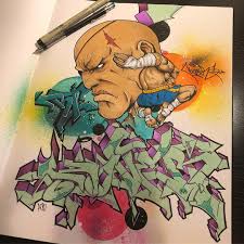 Tiger Knee Blackbook Graffiti Sagat Streetfighter Novernyc Nover Btcrew Aobcity Wildstyle Letters Copic Graffiti Graffiti Art Sketches