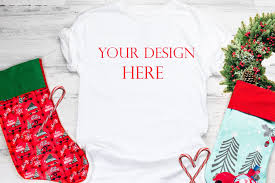 Christmas Shirt Mockup White Tshirt Mockup Bella Canvas Etsy Shirt Mockup Christmas Shirts Shirt Designs
