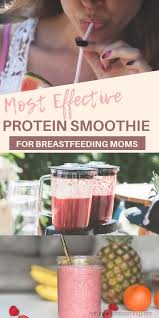 Easiest Most Effective Protein Smoothie Recipe For Breastfeeding Moms And It S Dairy Free Protein Smoothie Healthy Protein Smoothies Protein Smoothie Recipes
