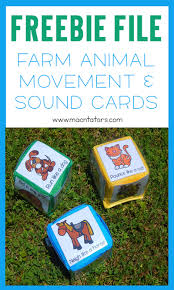Farm Animal Gross Motor Movement Sound Activity Cards Farm Animals Activities Farm Animals Preschool Farm Animals
