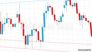Stock Exchange Market Candlestick Chart Vector Illustration