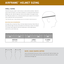 Crye Precision Airframe Helmet Sizing Chart