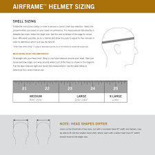 crye precision airframe helmet sizing chart