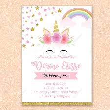 Design kad jemputan hari jadi. Gambar Unicorn Hari Jadi Jemputan Templat Untuk Muat Turun Percuma Di Pngtree