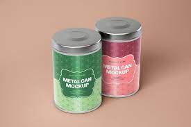 Download Glossy Round Tin Can Box Mockup Set Box Mockup Tin Can Mockup