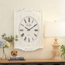 Overstock Com Online Shopping Bedding Furniture Electronics Jewelry Clothing More In 2021 Farmhouse Wall Clock Farmhouse Wall Clock Wall Decor