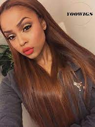 Yoowigs Royal Dream Lace 33 Light Brown 360 Lace Frontal Wig Pre Plucked With Baby Hair Brazilian Straight R Human Hair Wigs Honey Brown Hair Light Brown Hair