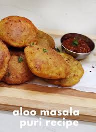Aloo Masala Puri Recipe Potato Puri Aloo Ki Puri Breakfast Snack Recipe Puri Recipes Breakfast Recipes Indian Indian Food Recipes Vegetarian