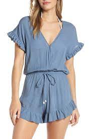 Cover Up Romper Rompers Coverup Swimsuitcoverups Nordstrom Rompers Ruffle Sleeve Swimsuit Cover Ups