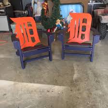 Detroit Tigers Adirondack Chairs Https Www Facebook Com Yousawithere3 Michigan Christmas Wood Projects Adirondack Chairs