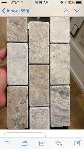 Using tile and grout sealer from miracle sealants. Kitchen Backsplash Ancient Tumbled Silver 2x4 Travertine Grout Warm Gray Trendy Kitchen Backsplash Kitchen Design Diy Travertine Backsplash