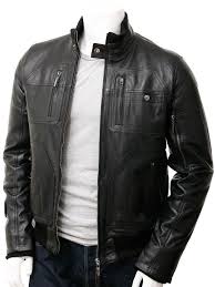 Multi Zip Pockets Bomber Jacket Mens Leather Bomber Jacket Leather Jacket Men Style Leather Jacket Men