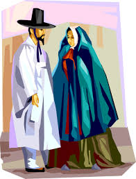 I just love these traditional korean clothing shown in so many historical films and series. Korean Clothing Man And Woman Vector Image