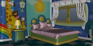 See more ideas about cartoon, cartoon animals, kids room. Cartoon Kids Room Interior 3d Model 50 Obj Ma Fbx Unknown Free3d