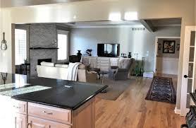The original dining room was knocked through into the new kitchen space. The Cost Of Removing A Load Bearing Wall