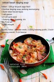 Catatan Nina Seblak Basah Daging Asap Resep Masakan Masakan Makanan Dan Minuman