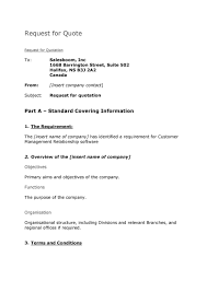 Rfq or request for quotes contains all the requirements of a project and one of the most important documents. 50 Simple Request For Quote Templates Forms á… Templatelab