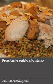 Freekeh With Chicken Recipe Freekah Recipes Risotto Recipes Chicken Recipes