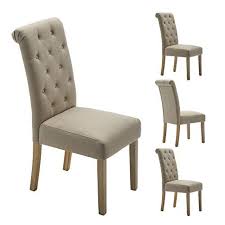 Zorlinex Habit Solid Wood Tufted Parsons Dining Chair Upholstered Armless Dining Chairs Set Of 4 Parsons Dining Chairs Upholstered Dining Chairs Dining Chairs