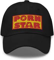 Porn Star Logo Embroidered Baseball Cap Red and Yellow Dad hat at Amazon  Men's Clothing store
