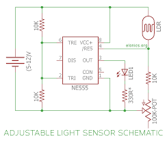 This dark detector circuit uses, as a main components, an ldr and a relay. Light Sensor Circuit Using Ldr And 555 Timer Ic With Adjustable Sensitivity