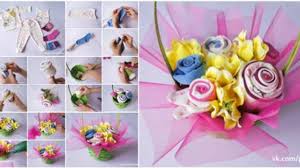 How to make fruit bouquets and fruit kabobs. How To Diy Baby Clothes Flower Bouquet
