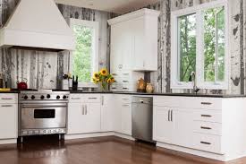 grey birch trees tile pattern aspen