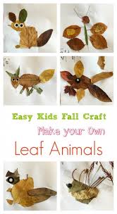 Easy Kids Fall Craft Project Make These Super Cute Leaf Animals Kids Fall Crafts Leaf Animals Animal Crafts For Kids