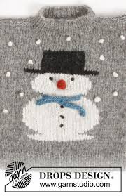 Free patterns / free patterns / free cross stitch patterns. Frosty S Christmas Kids Drops Children 30 28 Free Knitting Patterns By Drops Design