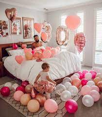 Pink And Blush Pink Balloon Set Bridal Shower Balloons Baby Etsy In 2021 Birthday Room Decorations 30th Birthday Balloons Birthday Balloons