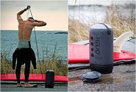 Helio Portable Pressure Shower By Nemo Camping Shower Camping Camping Lanterns