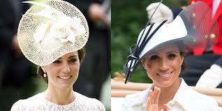 While queen elizabeth ii's ascot millinery tends to be quite conventional, her granddaughters certainly do not follow suit: Meghan Markle S 2018 Royal Ascot Dress And Kate Middleton S In 2016 Were So Different