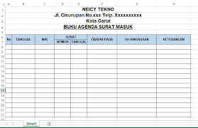 Buku agenda kelas merupakan bukti fisik untuk laporan kepada kepala sekolah yang telah melakukan kegiatan program sekolah sesuai dengan agenda guna memberikan kemudahan untuk membuat buku agenda kelas, kami memberikan satu contoh buku agenda kelas yang dapat di gunakan. Cara Membuat Buku Agenda Surat Masuk Dan Keluar Di Excel Neicy Tekno