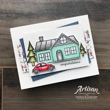 Stampin Up 2020 Artisan Blog Hop Trimming The Town Poinsettia Petals Suites Stampin Hoot Stamped Cards Stampin Up Cards Baby Cards Handmade