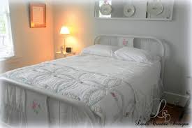 Hospital beds come with features like adjustable heights, tilts, side rails, electronics to operate the bed and other medical devices. Dressing Up An Antique Hospital Bed Lisa S Creative Designs