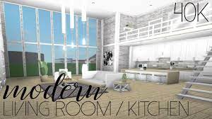 Front view of the house this took. Roblox Welcome To Bloxburg Modern Living Room Kitchen 40k Youtube
